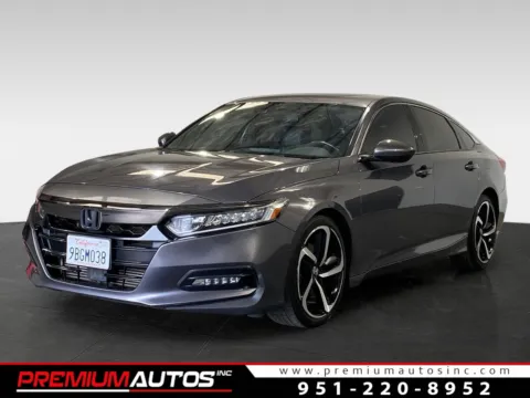 Gray 2018 Honda Accord Sport for sale in Norco, CA