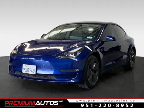 Blue 2022 Tesla Model 3 Long Range for sale in Norco, CA