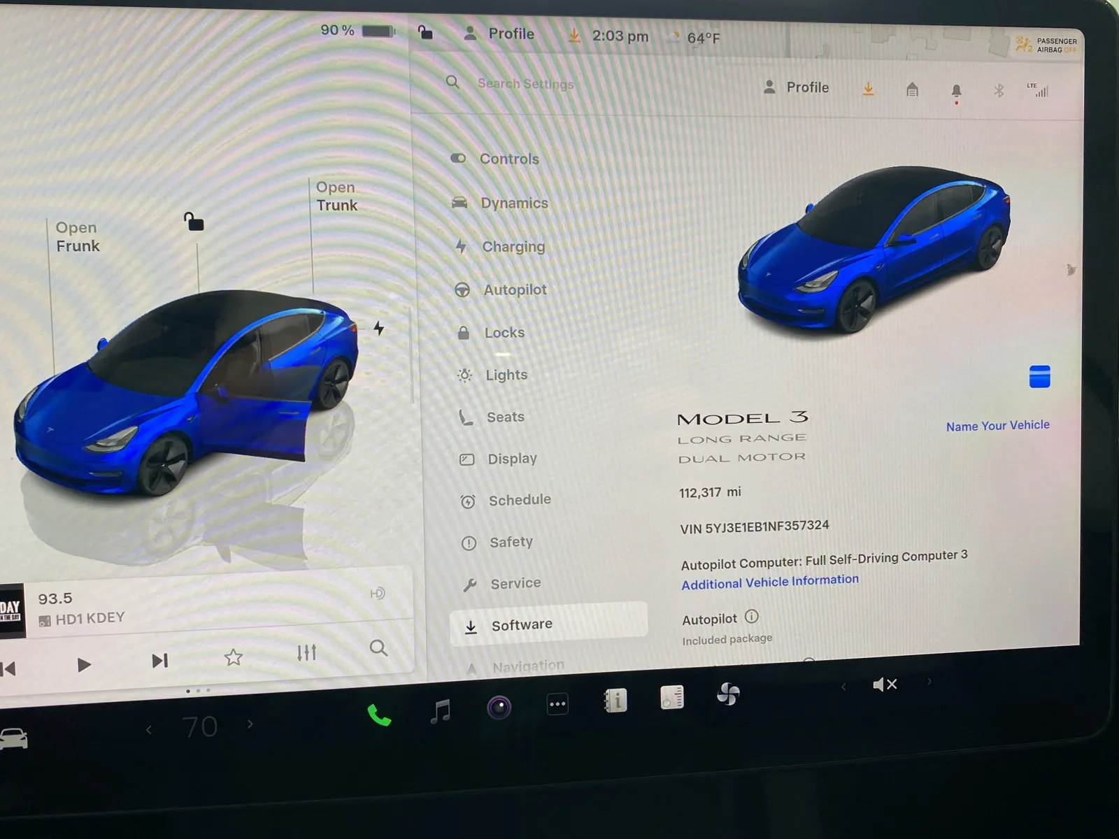 Photos of 2022 Tesla Model 3 Long Range for sale in Norco, CA at Premium Autos - Norco