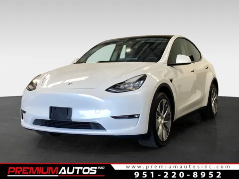 White 2022 Tesla Model Y Long Range for sale in Norco, CA