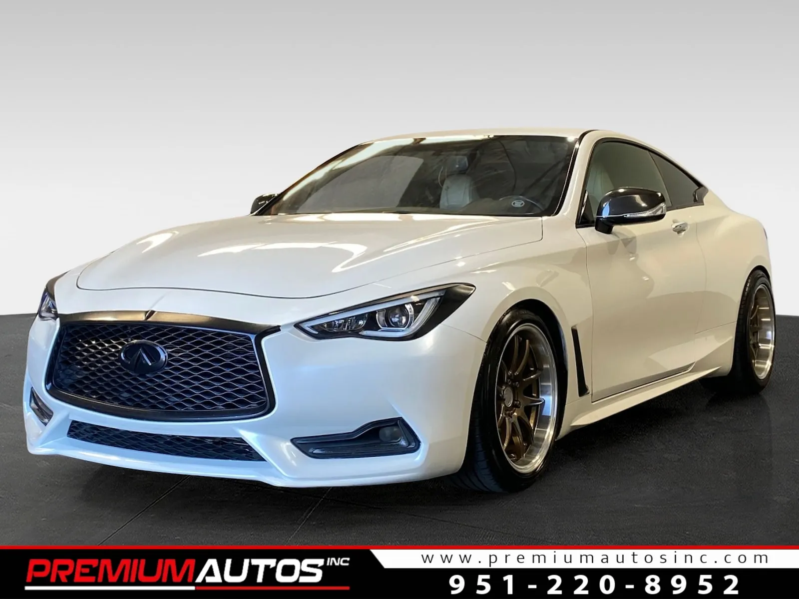 White 2018 INFINITI Q60 3.0T LUXE for sale in Norco, CA