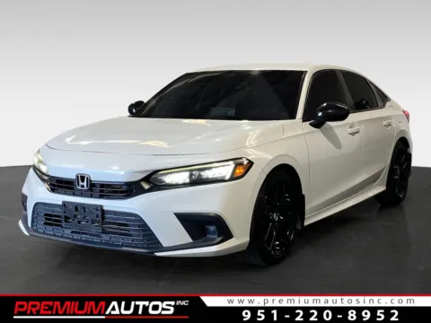 White 2022 Honda Civic Sport for sale in Norco, CA