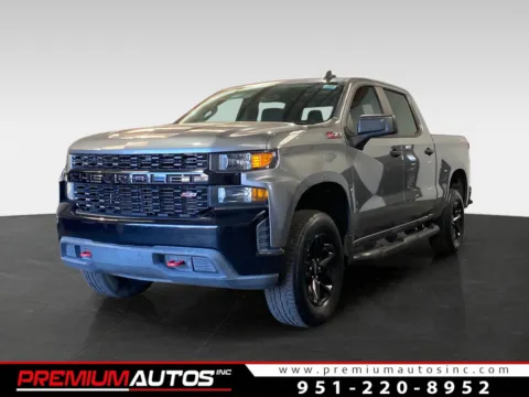 Silver 2020 Chevrolet Silverado 1500 Custom Trail Boss 4WD for sale in Norco, CA