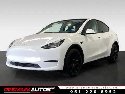 White 2022 Tesla Model Y Long Range for sale in Norco, CA