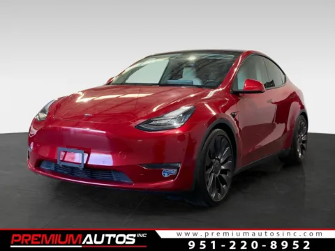 Red 2020 Tesla Model Y Performance for sale in Norco, CA