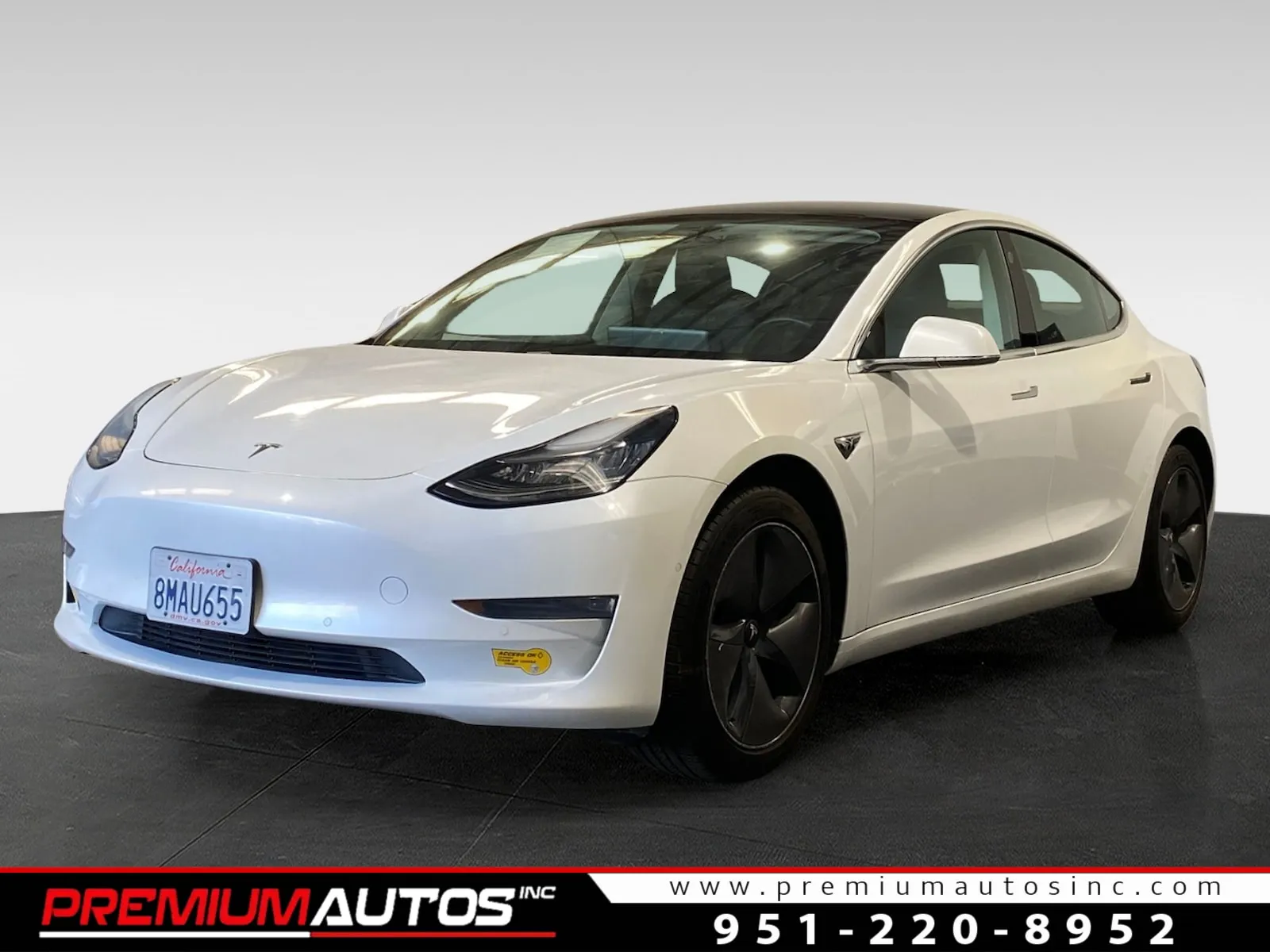White 2019 Tesla Model 3 standard plus for sale in Norco, CA