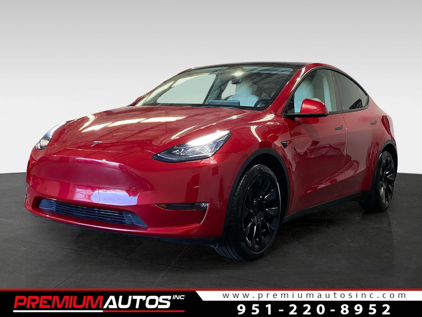 Red 2021 Tesla Model Y Long Range for sale in Norco, CA