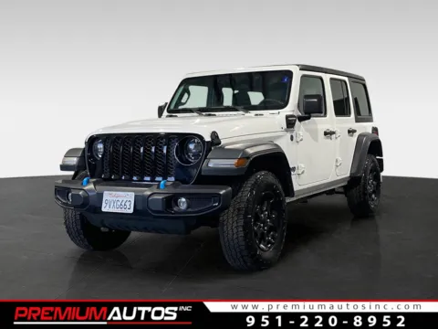 White 2023 Jeep Wrangler Willys 4xe for sale in Norco, CA