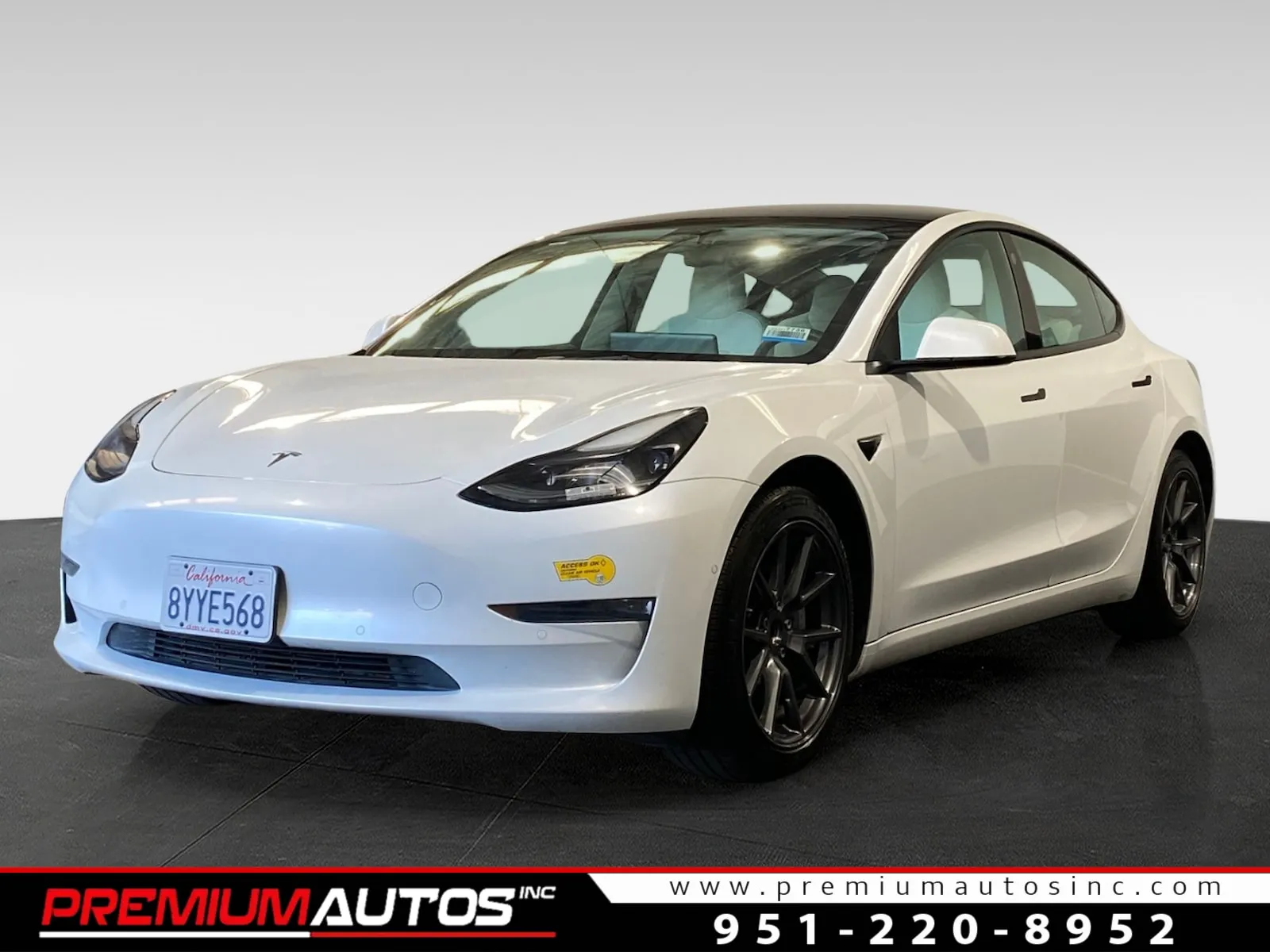 White 2021 Tesla Model 3 Standard Range Plus for sale in Norco, CA