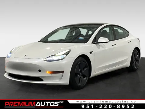 White 2021 Tesla Model 3 Standard Range Plus for sale in Norco, CA
