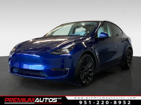 Blue 2022 Tesla Model Y Performance for sale in Norco, CA