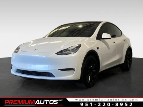 White 2021 Tesla Model Y Standard Range for sale in Norco, CA
