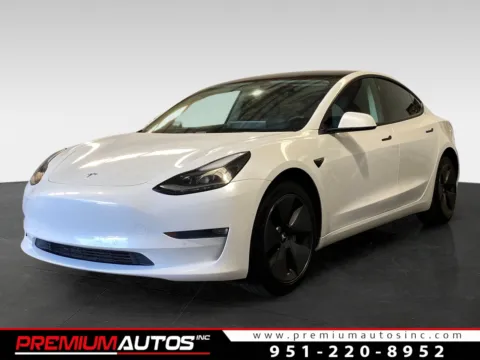 White 2021 Tesla Model 3 Standard Range Plus for sale in Norco, CA