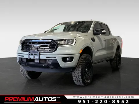 Gray 2021 Ford Ranger LARIAT 4x4 for sale in Norco, CA