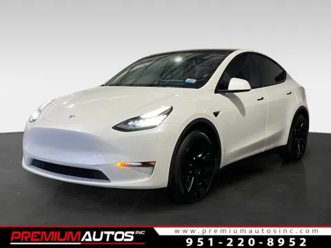 White 2022 Tesla Model Y Long Range for sale in Norco, CA