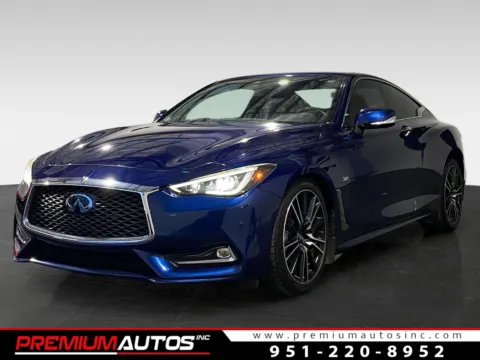 Blue 2018 INFINITI Q60 for sale in Norco, CA