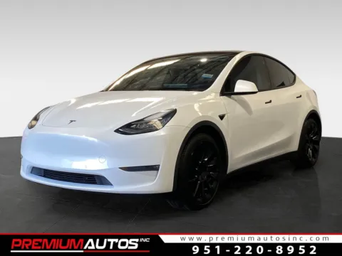 White 2020 Tesla Model Y Long Range for sale in Norco, CA
