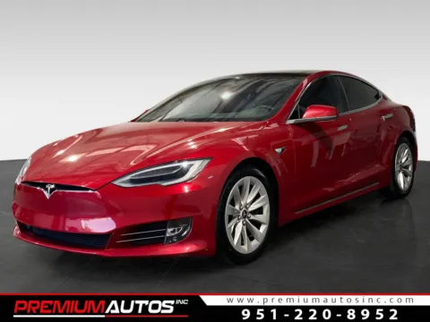 Red 2017 Tesla Model S 75D for sale in Norco, CA