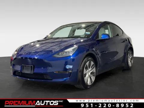 Blue 2021 Tesla Model Y Standard Range for sale in Norco, CA