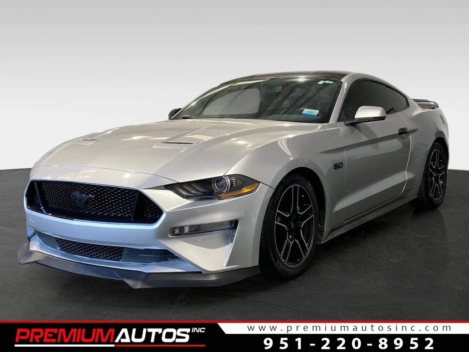 Silver 2019 Ford Mustang GT PREMIUM for sale in Norco, CA
