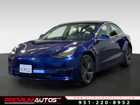 Blue 2019 Tesla Model 3 standard plus for sale in Norco, CA