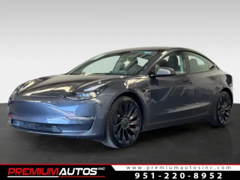 Gray 2022 Tesla Model 3 Performance for sale in Norco, CA