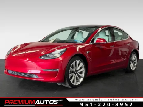Red 2019 Tesla Model 3 STANDARD PLUS for sale in Norco, CA