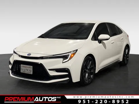 White 2024 Toyota Corolla Hybrid SE for sale in Norco, CA