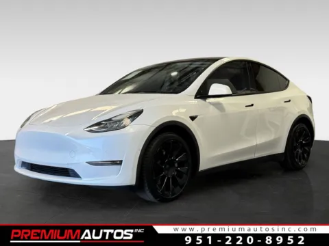 White 2022 Tesla Model Y Long Range for sale in Norco, CA