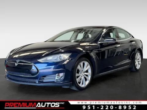 Blue 2014 Tesla Model S 85 for sale in Norco, CA
