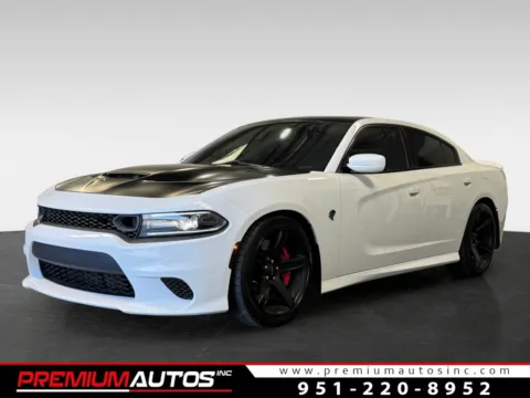 White 2018 Dodge Charger SRT Hellcat for sale in Norco, CA