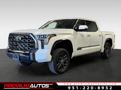 White 2022 Toyota Tundra Platinum for sale in Norco, CA