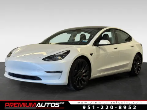 White 2021 Tesla Model 3 Performance for sale in Norco, CA