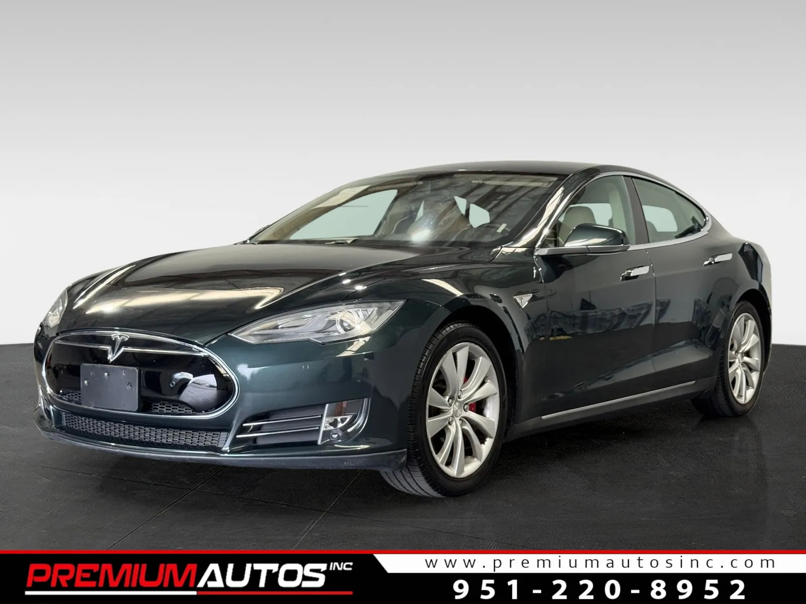 Green 2014 Tesla Model S P85 for sale in Norco, CA