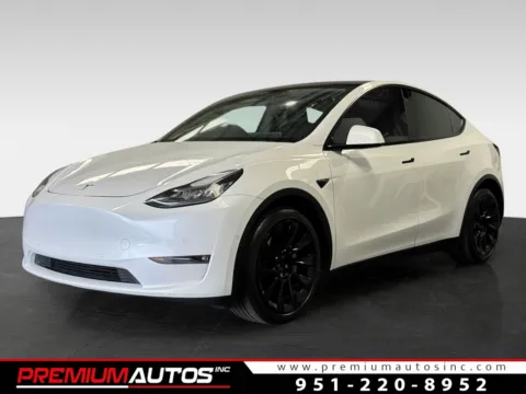 White 2021 Tesla Model Y Long Range for sale in Norco, CA