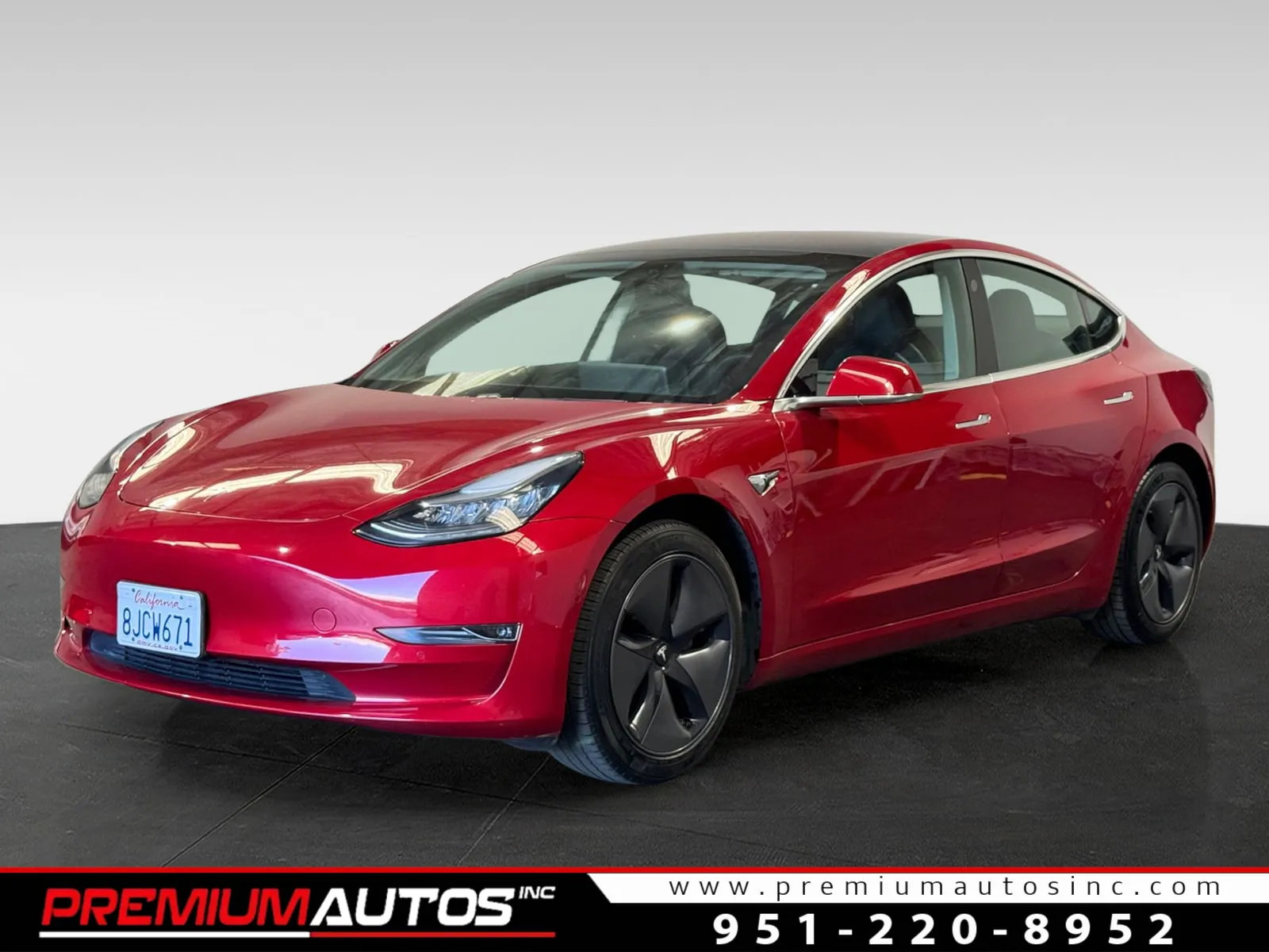 Red 2018 Tesla Model 3 MID RANGE for sale in Norco, CA
