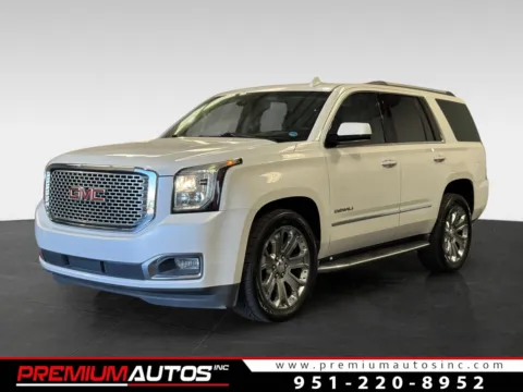 White 2016 GMC Yukon Denali for sale in Norco, CA