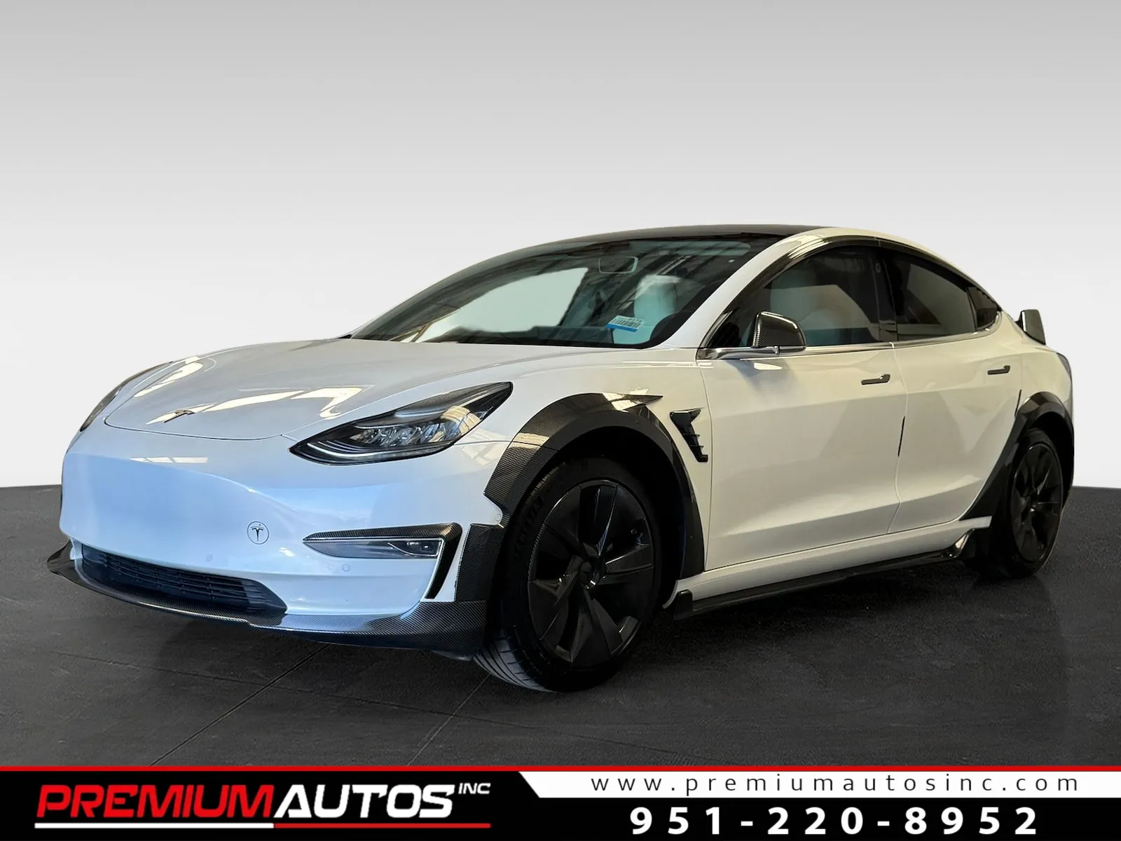 White 2020 Tesla Model 3 STANDARD PLUS ***WIDEBODY KIT*** for sale in Norco, CA