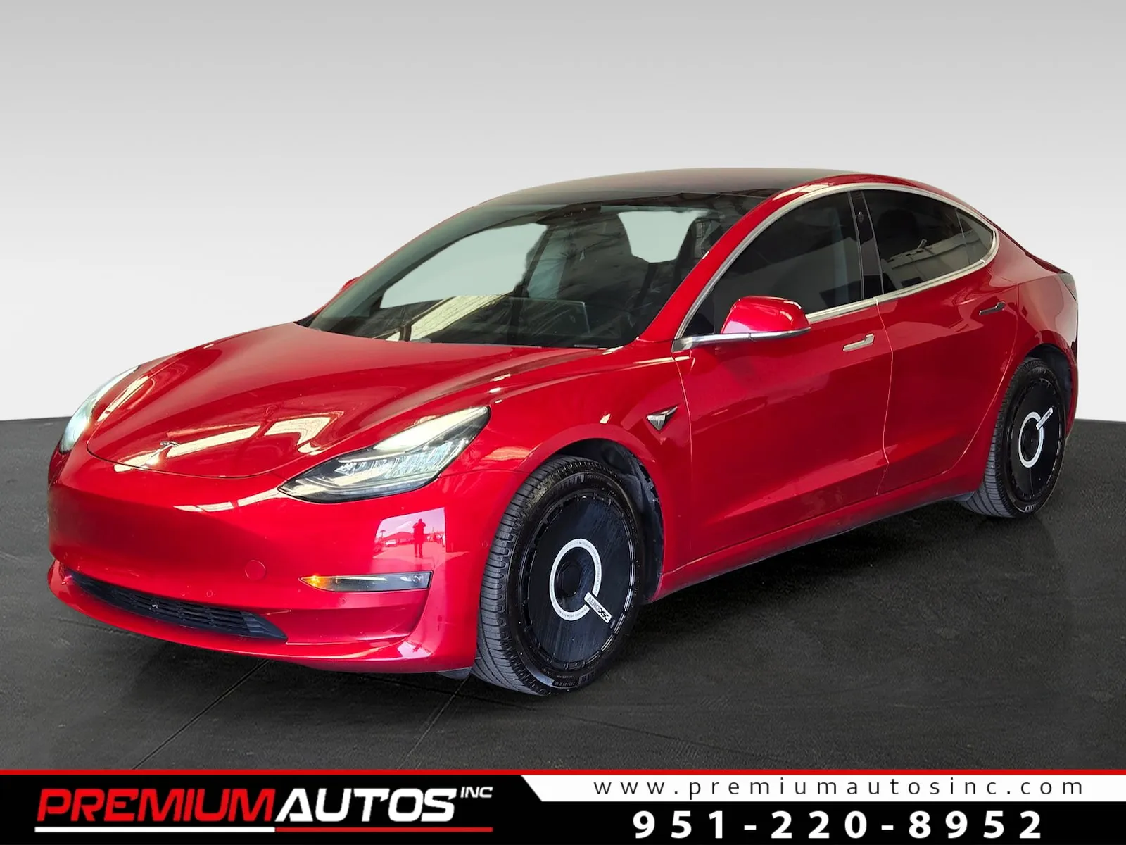 Red 2019 Tesla Model 3 STANDARD PLUS for sale in Norco, CA