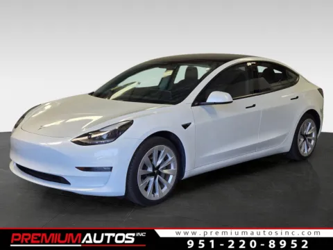 White 2021 Tesla Model 3 Standard Range Plus for sale in Norco, CA