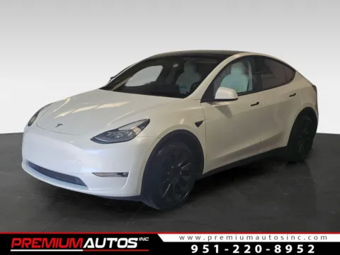 White 2021 Tesla Model Y Long Range for sale in Norco, CA