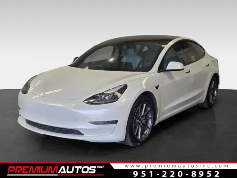 White 2021 Tesla Model 3 Standard Range Plus for sale in Norco, CA