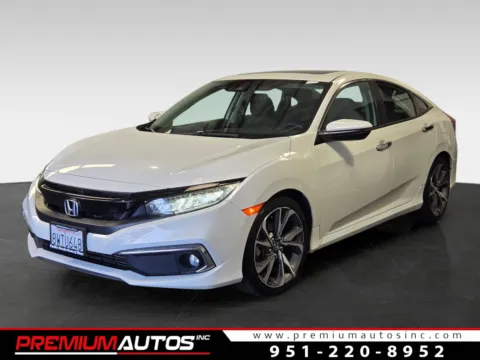 White 2021 Honda Civic Touring for sale in Norco, CA