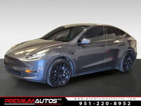 Gray 2021 Tesla Model Y Long Range for sale in Norco, CA