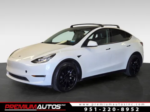 White 2021 Tesla Model Y Long Range for sale in Norco, CA