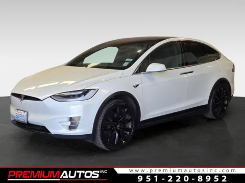 White 2020 Tesla Model X LONG RANGE PLUS for sale in Norco, CA