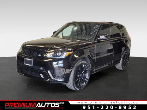 Black 2017 Land Rover Range Rover Sport SVR for sale in Norco, CA
