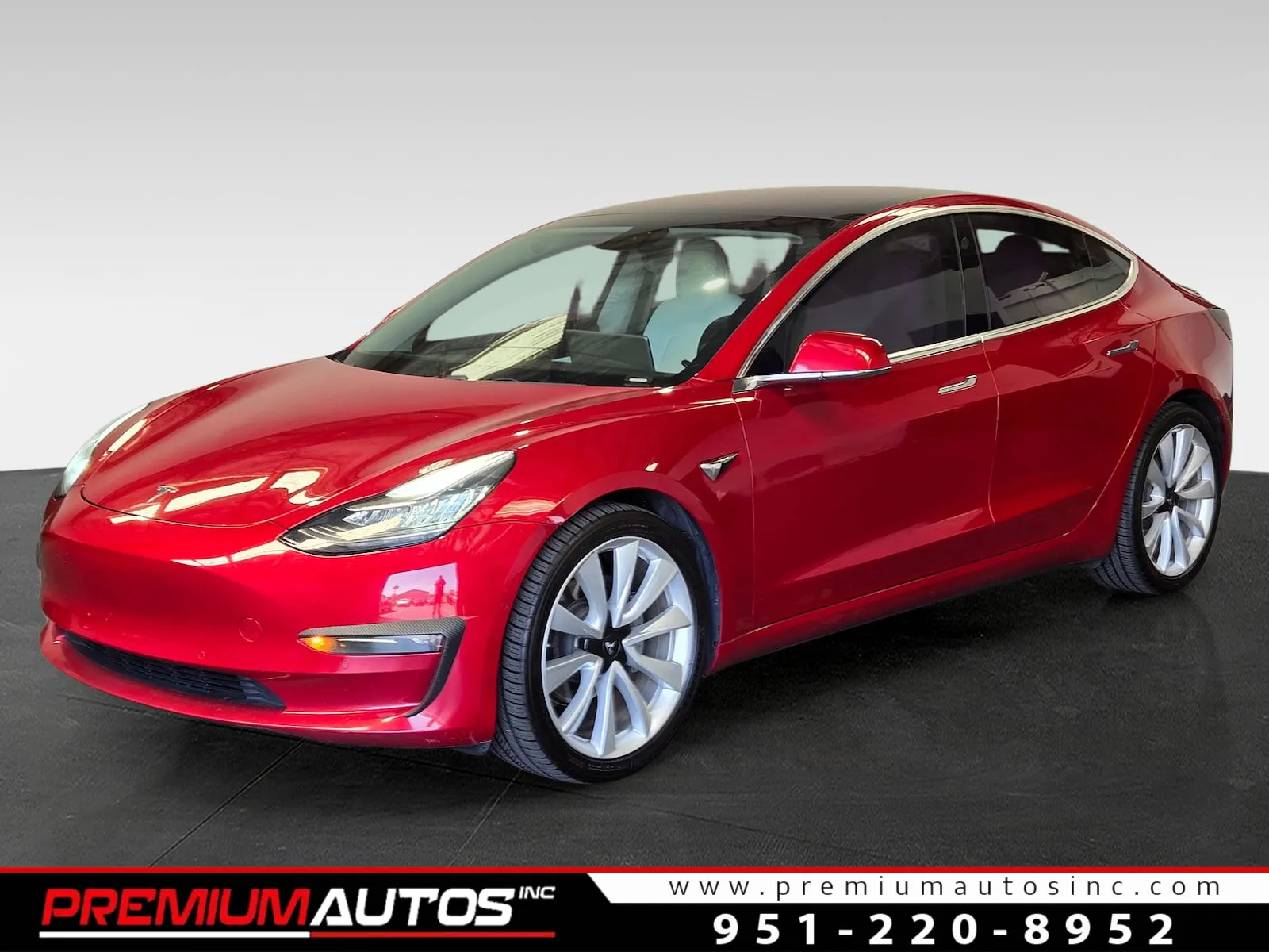 Red 2018 Tesla Model 3 for sale in Norco, CA