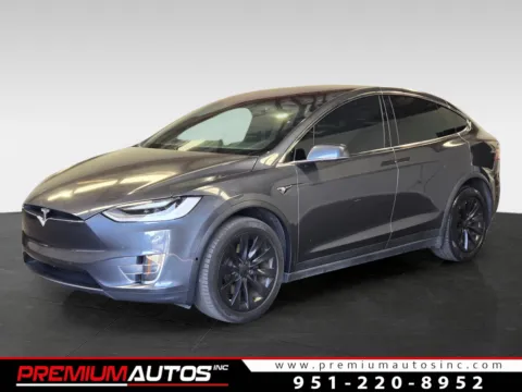 Gray 2020 Tesla Model X LONG RANGE PLUS for sale in Norco, CA