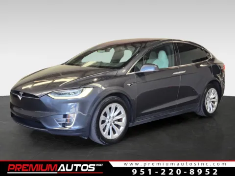 Gray 2020 Tesla Model X LONG RANGE PLUS****WHITE INTERIOR*** for sale in Norco, CA
